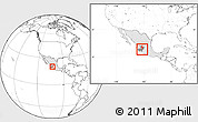 Blank Location Map of Poncitlan, highlighted country, highlighted parent region, within the entire country