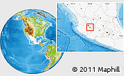 Physical Location Map of Poncitlan, highlighted country