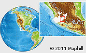 Physical Location Map of Poncitlan, highlighted parent region