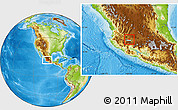 Physical Location Map of Poncitlan