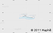 Silver Style Map of Poncitlan, single color outside