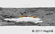 Physical Panoramic Map of Poncitlan, desaturated