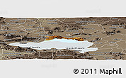 Physical Panoramic Map of Poncitlan, semi-desaturated