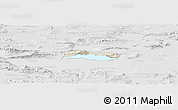 Shaded Relief Panoramic Map of Poncitlan, lighten, desaturated