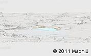 Shaded Relief Panoramic Map of Poncitlan, lighten, semi-desaturated