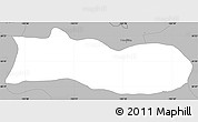 Gray Simple Map of Poncitlan