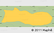 Savanna Style Simple Map of Poncitlan