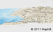 Shaded Relief Panoramic Map of Puerto Vallarta