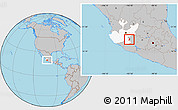 Gray Location Map of Quitupan, highlighted parent region