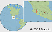Savanna Style Location Map of Quitupan