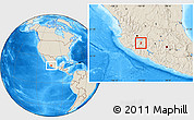 Shaded Relief Location Map of Quitupan