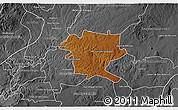 Physical 3D Map of San Juan de los Lagos, desaturated