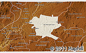 Shaded Relief 3D Map of San Juan de los Lagos, physical outside