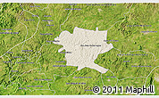 Shaded Relief 3D Map of San Juan de los Lagos, satellite outside