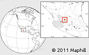 Blank Location Map of San Juan de los Lagos, highlighted parent region