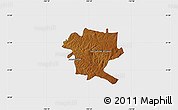 Physical Map of San Juan de los Lagos, single color outside