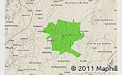 Political Map of San Juan de los Lagos, shaded relief outside