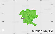 Political Map of San Juan de los Lagos, single color outside