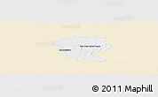 Classic Style Panoramic Map of San Juan de los Lagos, single color outside