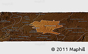 Physical Panoramic Map of San Juan de los Lagos, darken