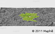 Satellite Panoramic Map of San Juan de los Lagos, desaturated