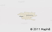 Shaded Relief Panoramic Map of San Juan de los Lagos, cropped outside