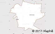 Classic Style Simple Map of San Juan de los Lagos, cropped outside