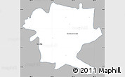 Gray Simple Map of San Juan de los Lagos, single color outside