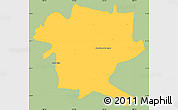 Savanna Style Simple Map of San Juan de los Lagos, single color outside