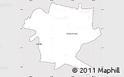 Silver Style Simple Map of San Juan de los Lagos, cropped outside