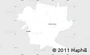 Silver Style Simple Map of San Juan de los Lagos, single color outside