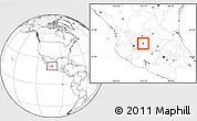 Blank Location Map of San Julian
