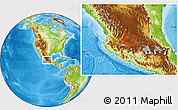 Physical Location Map of San Julian