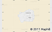Classic Style Map of San Miguel el Alto, single color outside