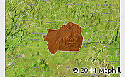 Physical Map of San Miguel el Alto, satellite outside
