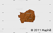 Physical Map of San Miguel el Alto, single color outside