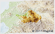 Physical 3D Map of San Sebastian del Oeste, lighten