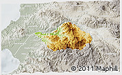 Physical 3D Map of San Sebastian del Oeste, lighten, semi-desaturated