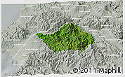 Satellite 3D Map of San Sebastian del Oeste, lighten, semi-desaturated