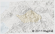 Shaded Relief 3D Map of San Sebastian del Oeste, lighten, semi-desaturated