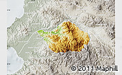 Physical Map of San Sebastian del Oeste, lighten, semi-desaturated