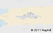 Classic Style Panoramic Map of San Sebastian del Oeste, single color outside