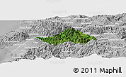 Satellite Panoramic Map of San Sebastian del Oeste, lighten, desaturated