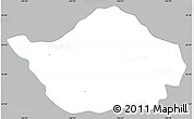 Gray Simple Map of San Sebastian del Oeste, single color outside