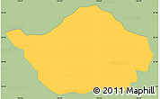 Savanna Style Simple Map of San Sebastian del Oeste, single color outside