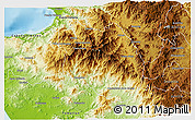 Physical 3D Map of Talpa de Allende