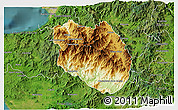Physical 3D Map of Talpa de Allende, satellite outside
