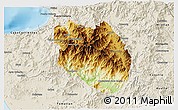 Physical 3D Map of Talpa de Allende, shaded relief outside