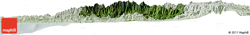 Satellite Horizon Map of Talpa De Allende, lighten