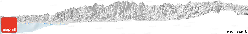 Silver Style Horizon Map of Talpa De Allende
